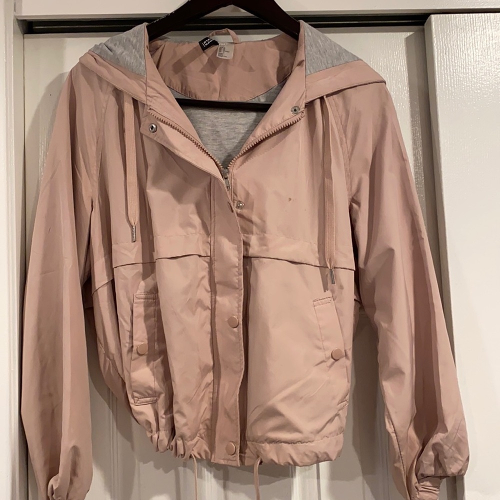 H&M Light Pink Bomber Jacket, size Medium